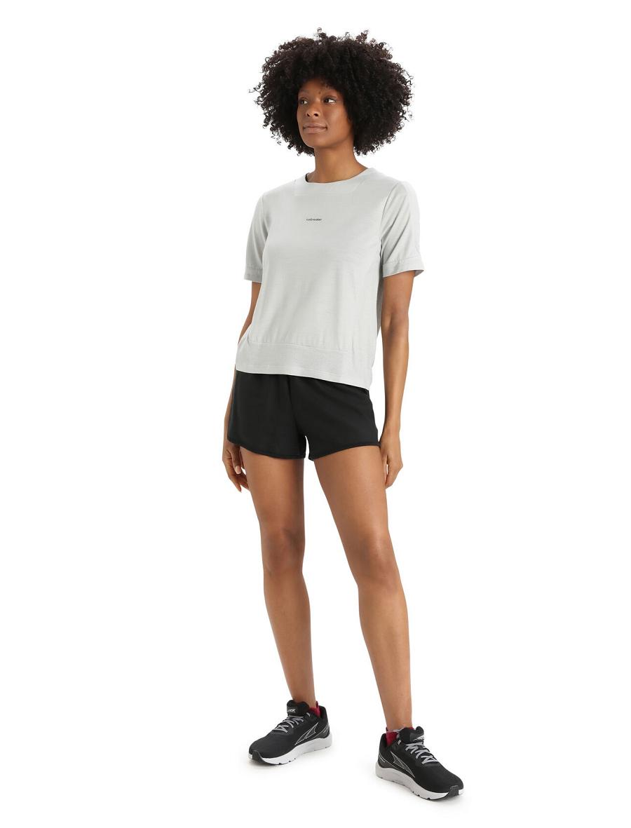 Ether Women's Icebreaker ZoneKnit™ Merino Short Sleeve Boxy T Shirts | USA 1587GSOL